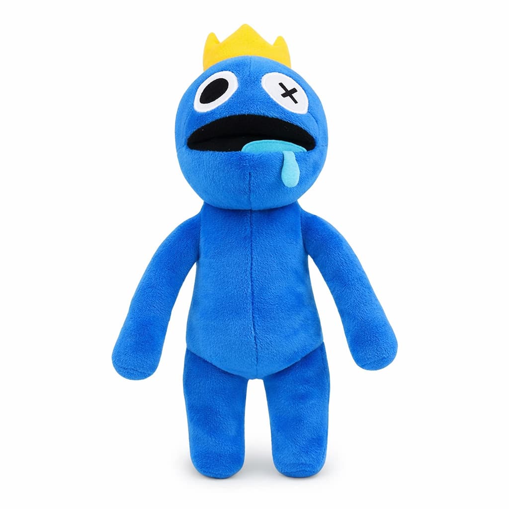 BONECO AZUL BABÃO ROBLOX PELÚCIA RAINBOW 35CM