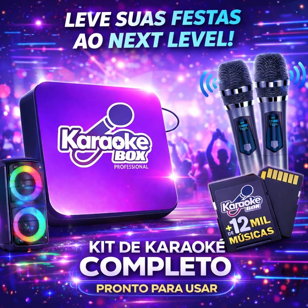 Karaoke Box Com 12mil Músicas Com Pontuação Jukebox versão 2026
