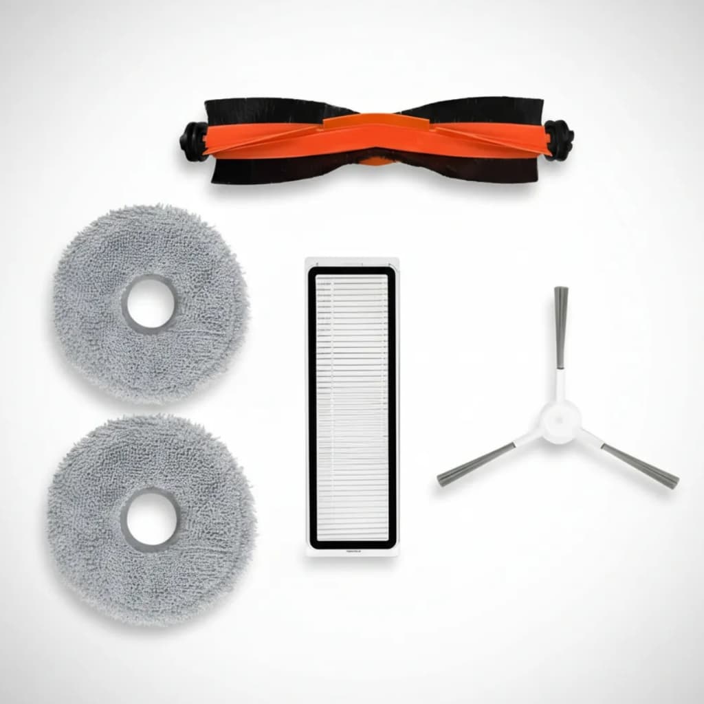 Escovas, Filtro E pano Mop Kit completo Compatível p/ Robô Xiaomi S20+ B108GL e Xiaomi S10+ B105