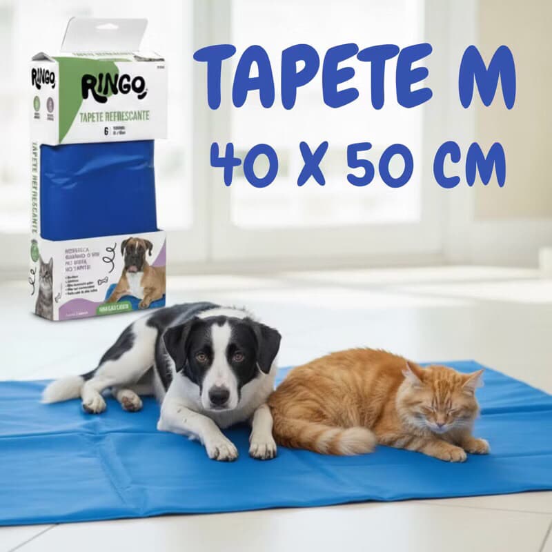 Tapete Gelado para Cachorro Refrescante Térmico Pet Verão Auto Resfriamento Lavável Anticalor