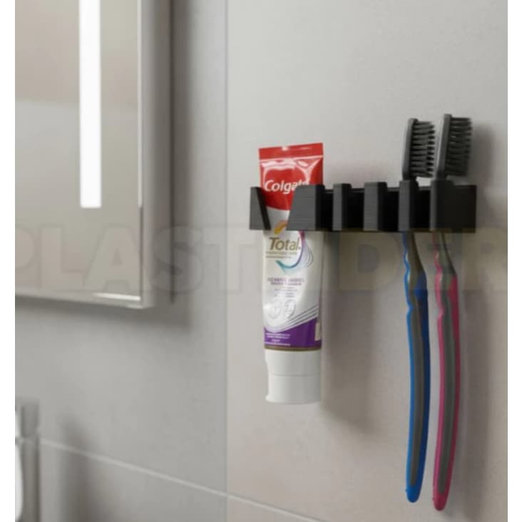 Suporte de Parede para Escova e Pasta de Dente