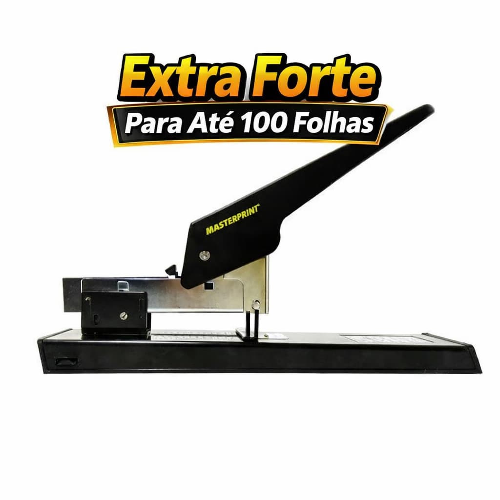 Grampeador Metal P/ Até 100 Folhas Mp390 Masterprint Extra Grande