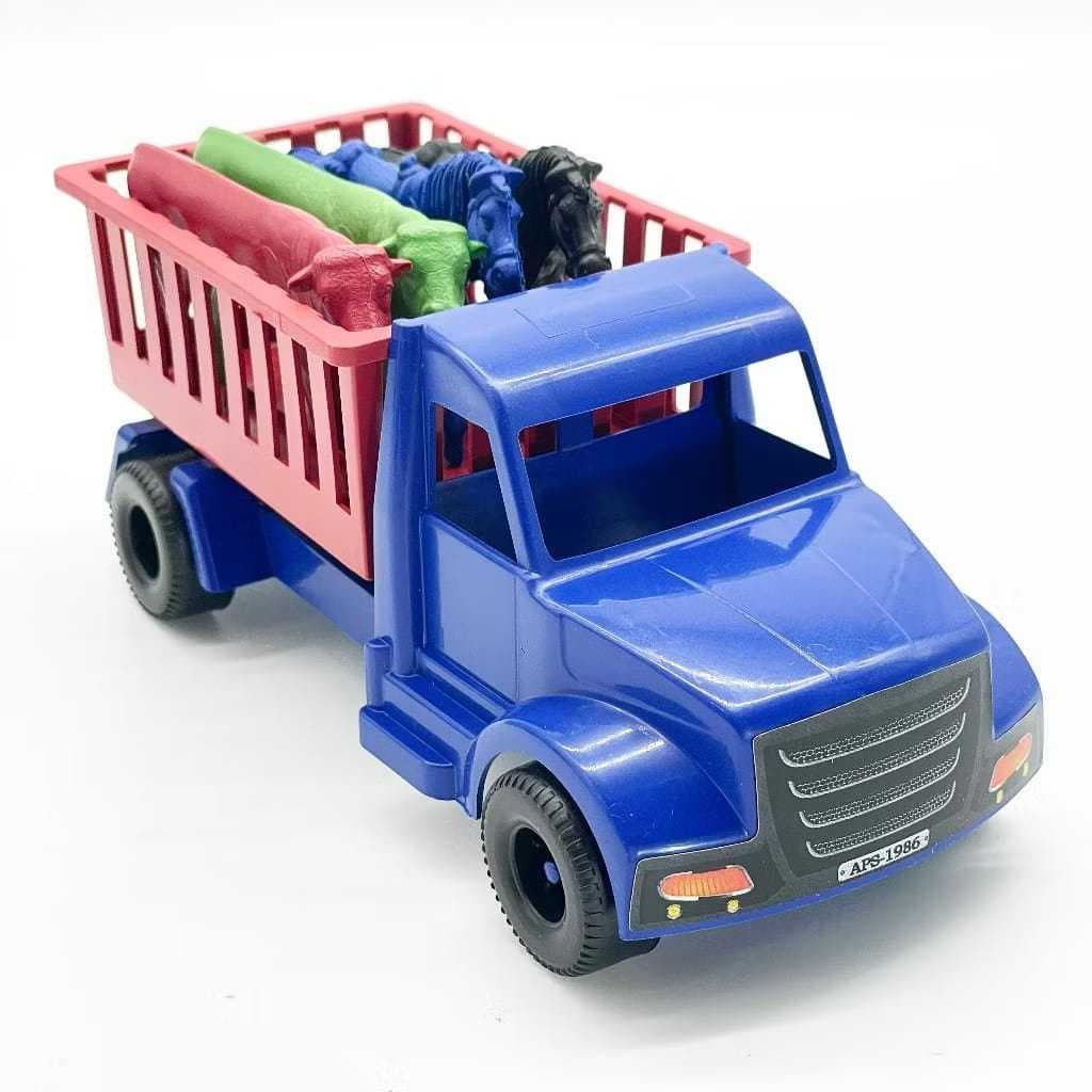Truck com Bois – Solapa Apas | Brinquedo Rural Educativo e Divertido