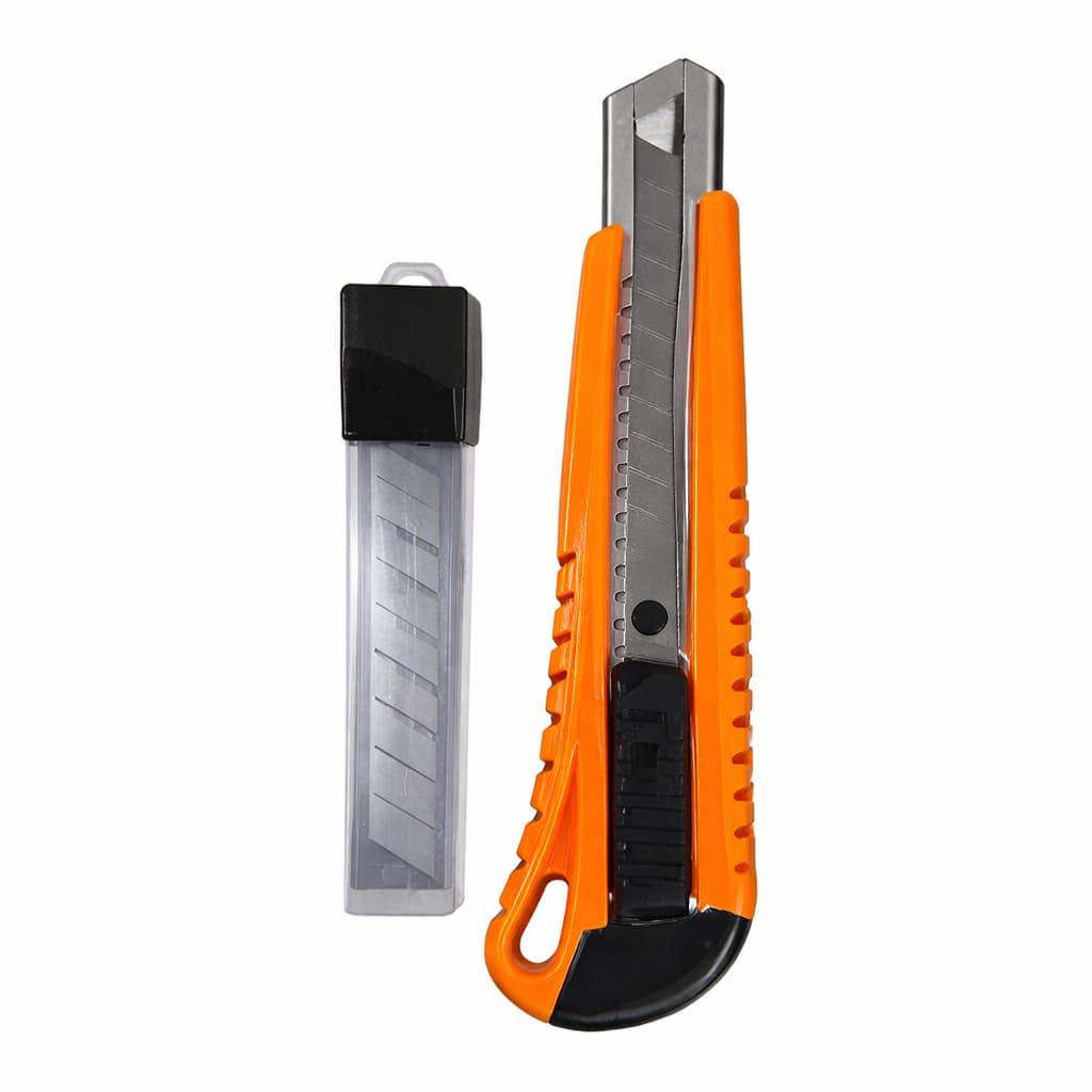 Estilete Profissional 5 Lâminas Com Trava 18mm Multifuncional Estilete Grande