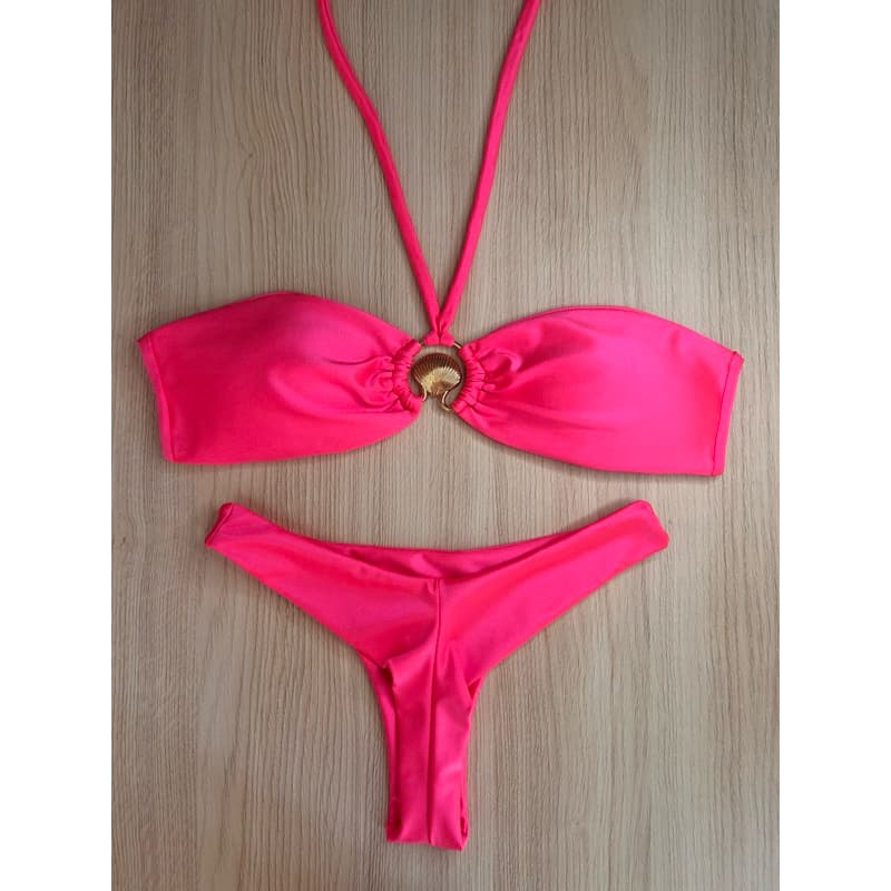 ✨Biquíni feminino Tomara que caia + calcinha asa-delta fio duplo✨