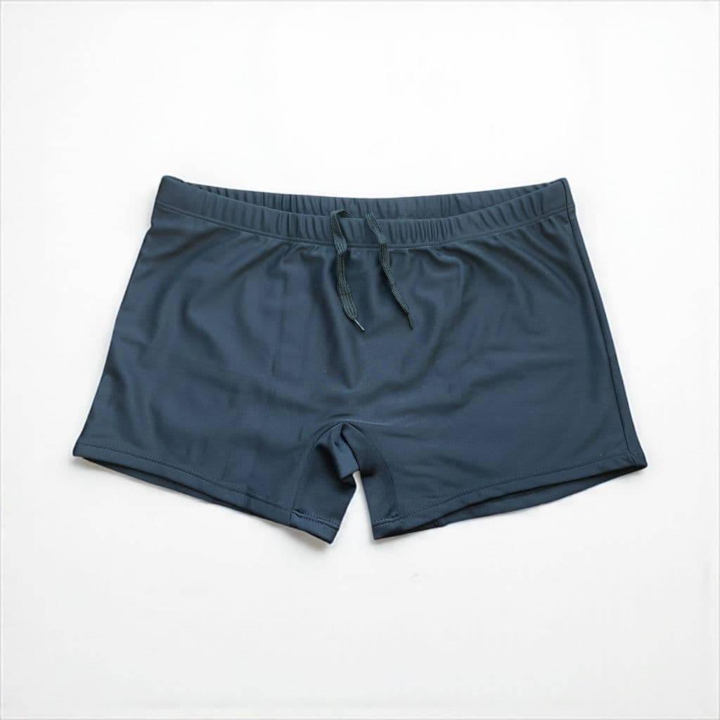 Sunga Masculina Boxer Preta Lisa Adulto Com Cordão E Forro Interno Poliamida Banho Praia Piscina