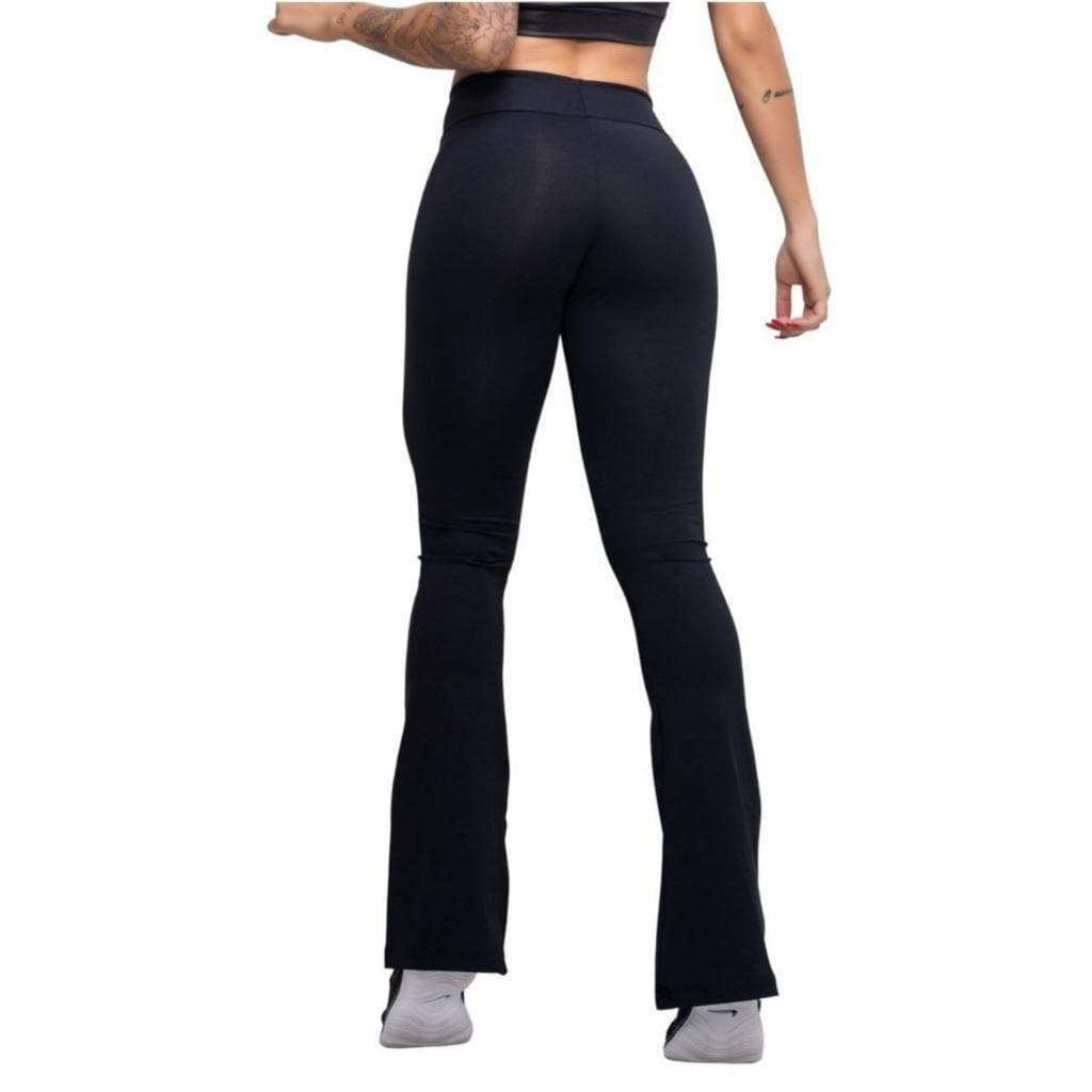 Calça Legging Flare Feminina Cintura Alta Elegante e Confortável Moda Feminina Imperdivel