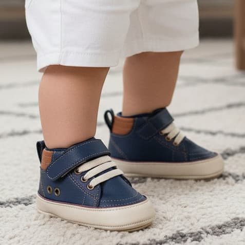 Sapatinho De Bebê Confortável Antiderrapante Ideal Para Primeiros Passos Com Velcro Fácil Calçar