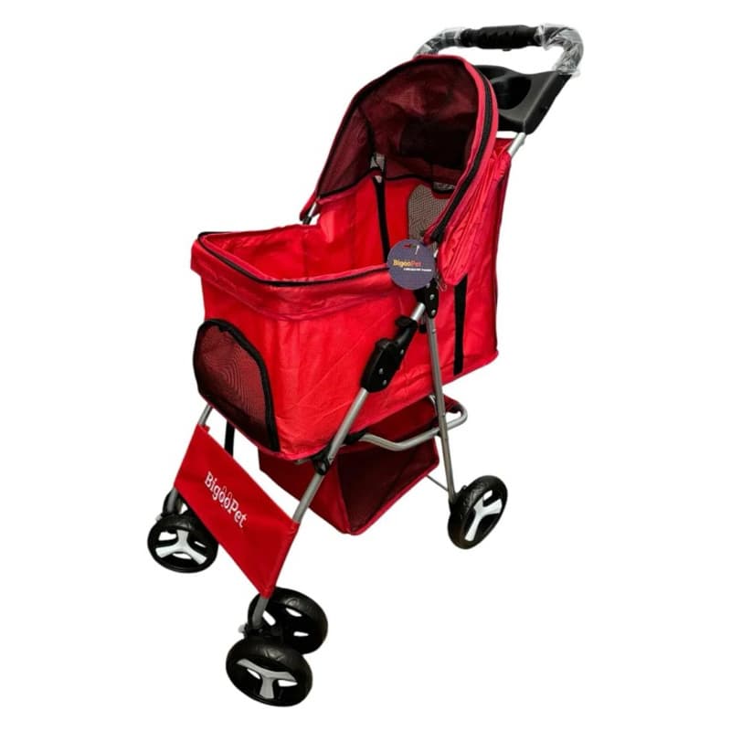 Carrinho Para Animais de Estimação BIGOOPET BP-100 - Vermelho