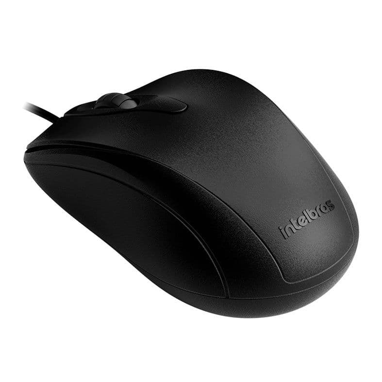 Mouse Com Fio PC Notebook Computador Desktop Intelbras Cabo 1.8 Mts 1000Dpi
