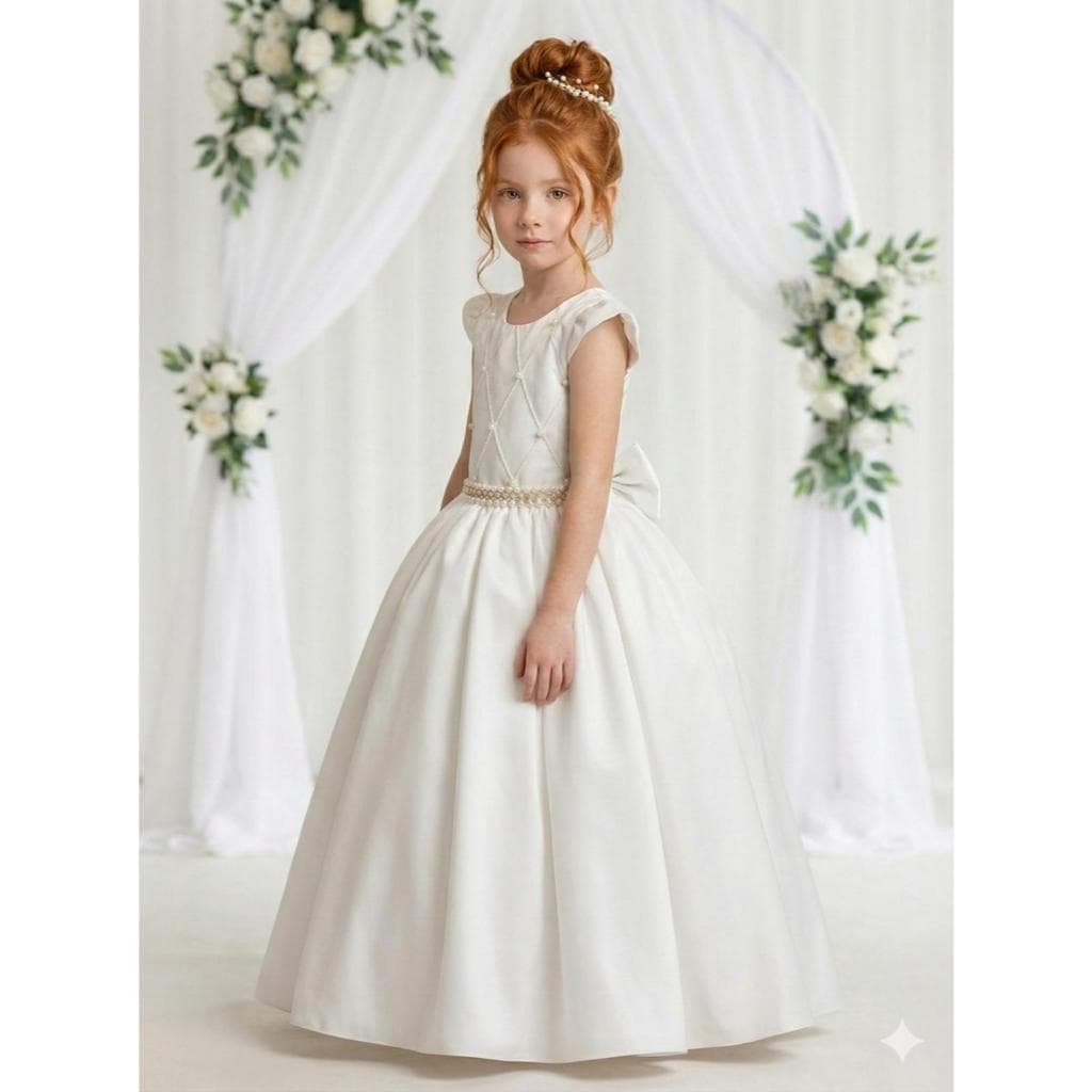 Vestido  Longo Off Ysa Kids Ariane Daminhas Florista Noivinha