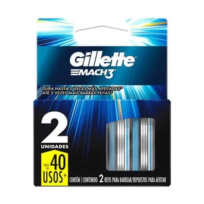 Carga Aparelho Mach3 com 2 unidades - GILLETTE
