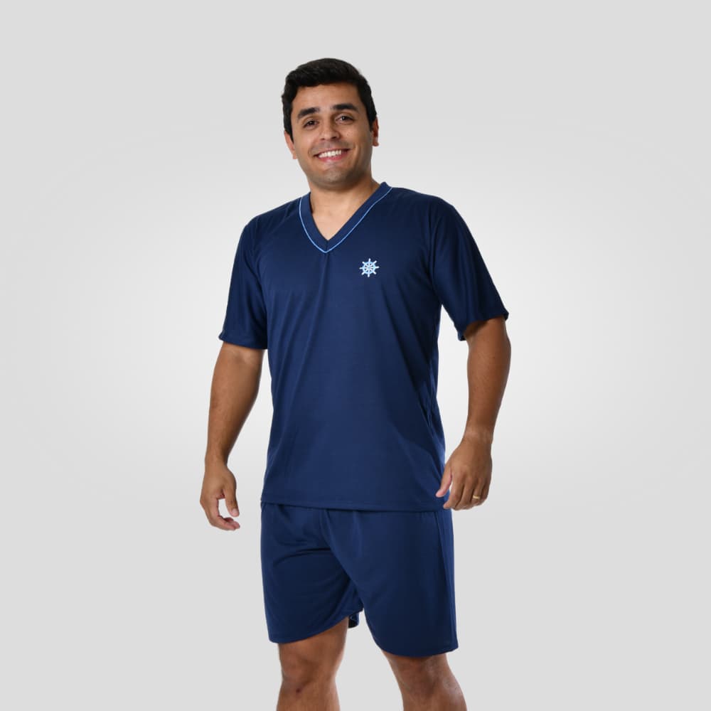 Pijama Curto Masculino Confortável Verão | Camiseta + Short | Do P ao G3 Plus Size