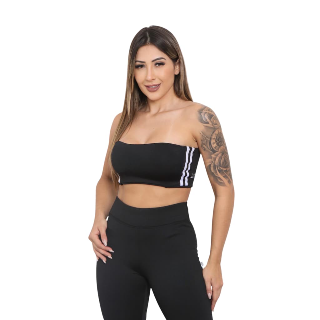 Top Faixa Tomara Que Caia Com Bojo Retro Tubo Feminino Moda Blogueira