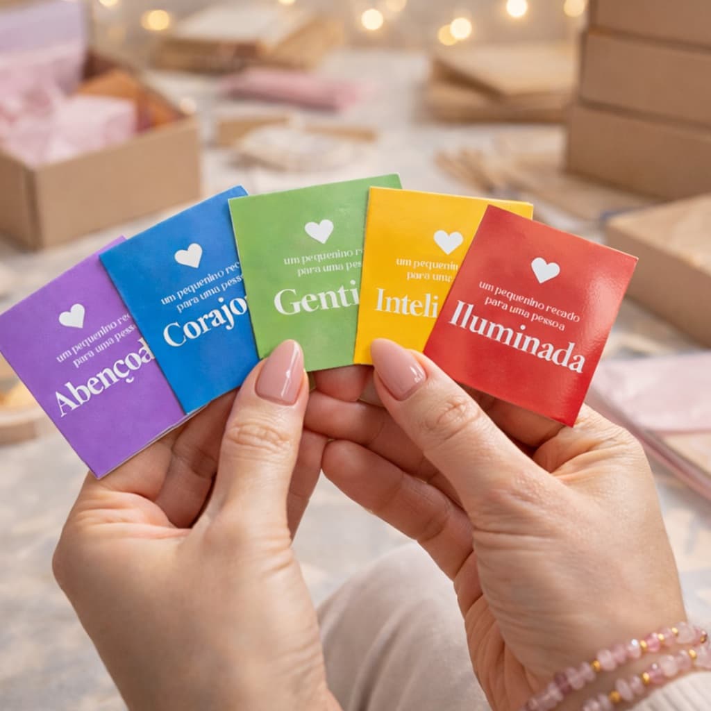 Super Kit Mini Cartões Frases Motivacionais Cliente Escola Clínica Terapia Agradecimento Mensagens de Incentivo