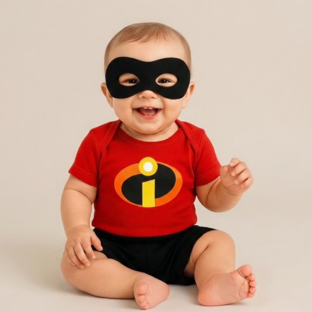 Body Bebê Infantil Mêsversário Temático Os Incríveis Super Confortável Promoção
