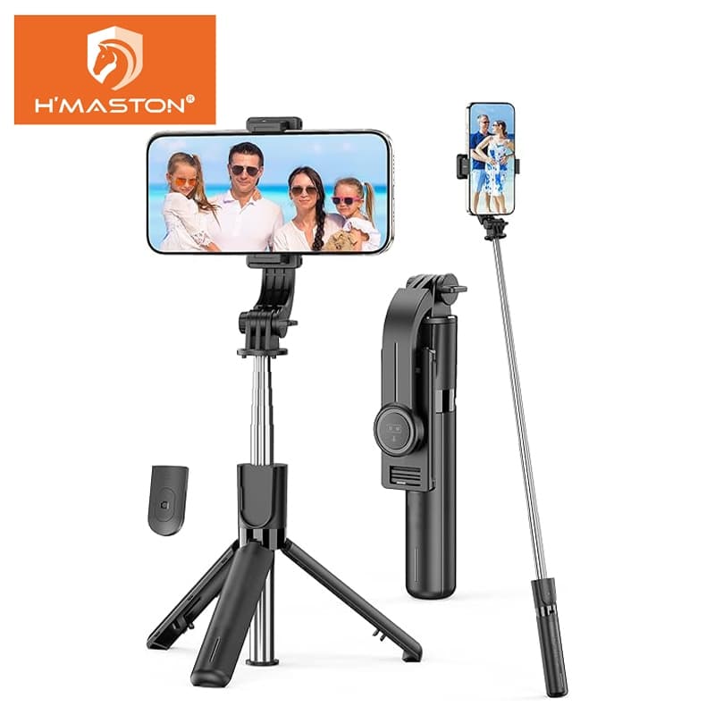 Electro Nest Bastão Pau De Selfie Suporte Celular Com Controle Led ZP-18