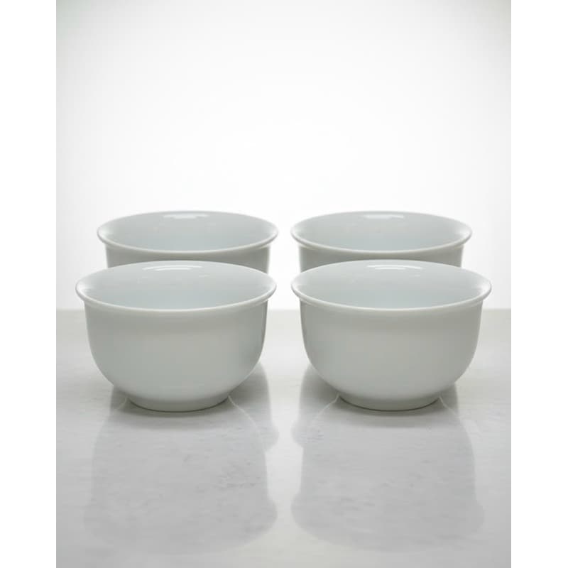 kit 4 bowls tigelas porcelana branca 220ml cumbuca multiuso sobremesas caldos