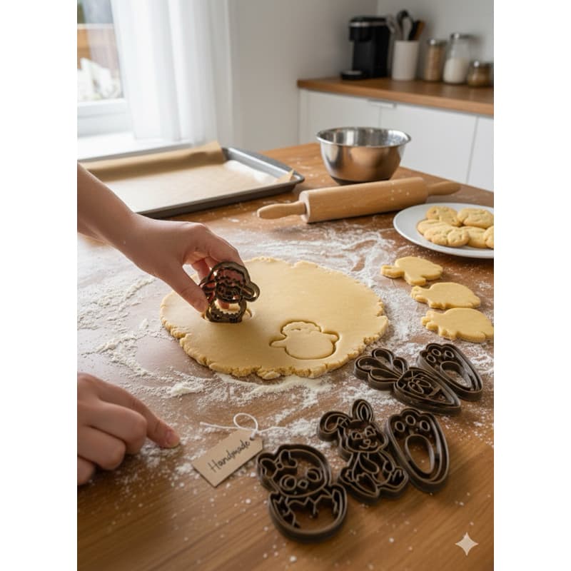 Kit 7 Moldes cortadores de biscoito