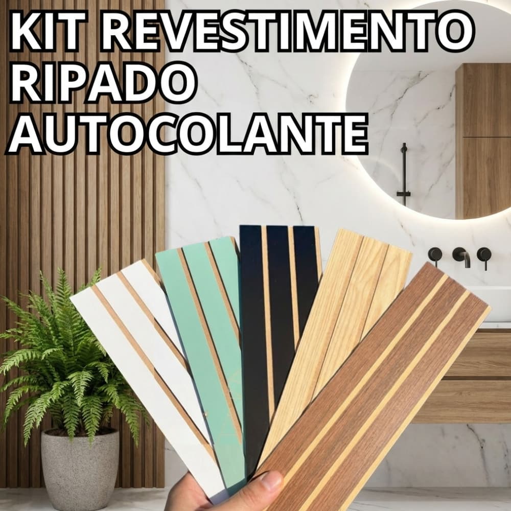 Kit ATÉ 200 Placas Para Painel Ripado MDF 45x11 De Alta Qualidade - VARIOS KITS - ENVIO FULL