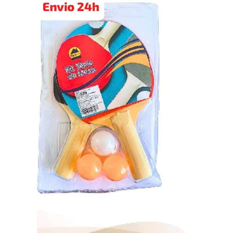 kit raquete ping pong + 3 bolinhas, envio rápido