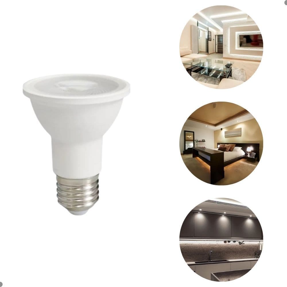Kit 3 Lâmpadas Led Direcional Par20 715 Lm Luz Super Forte 127/220v Branco-neutro