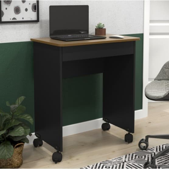 Mesa Escrivaninha Compact com Rodízios e Gaveta – Design Funcional e Moderno