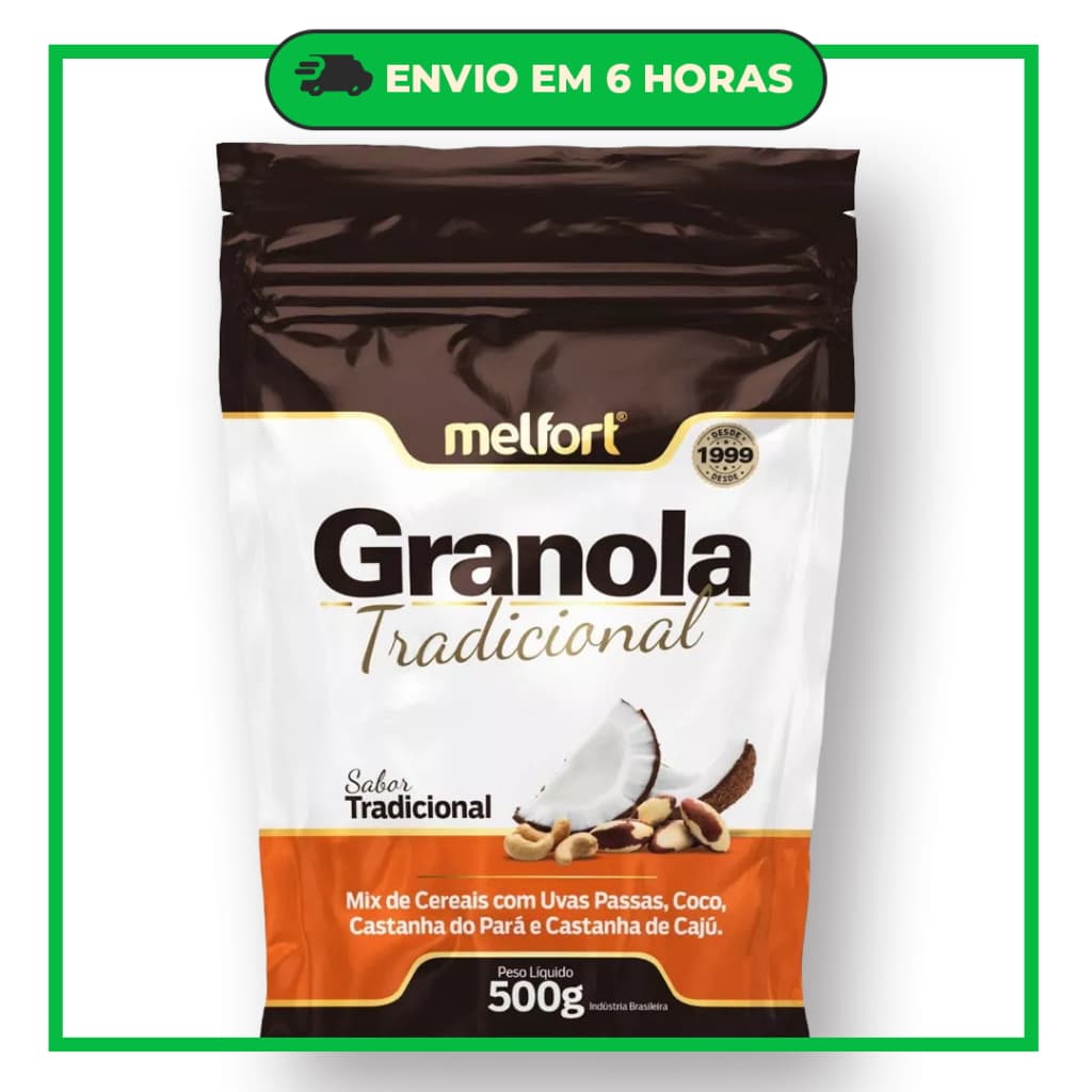 Granola Tradicional 500g - Mix de Cereais e Castanhas