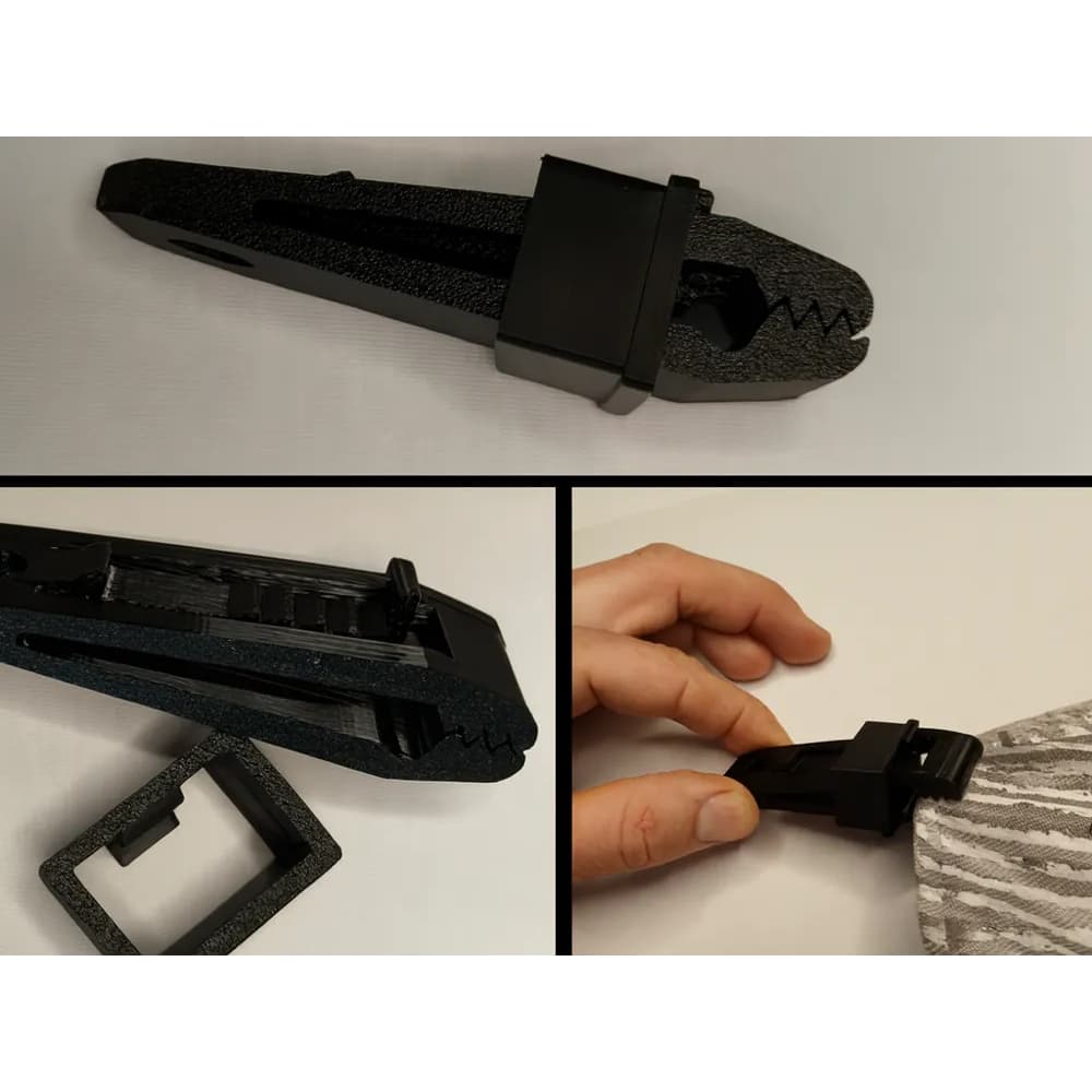 Grampo para Lona e Tecido sem Furar – Ideal para Barracas, Toldos, Camping e Eventos – Resistência Extrema