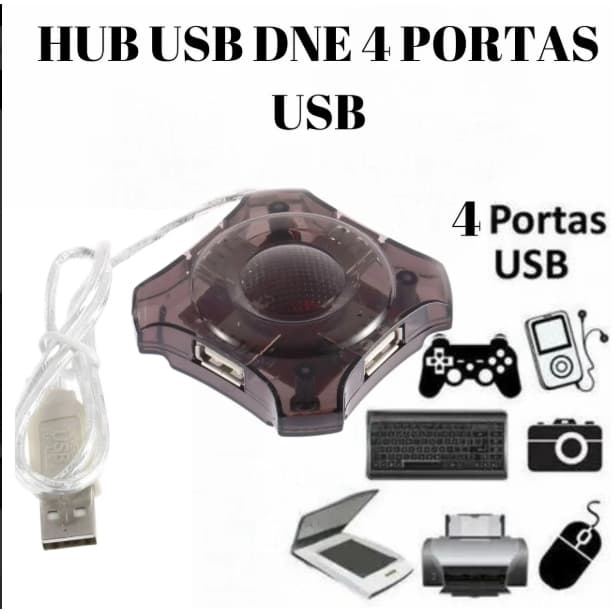 PORTA USB 4 SAIDA Hub Usb Dne 4 Portas