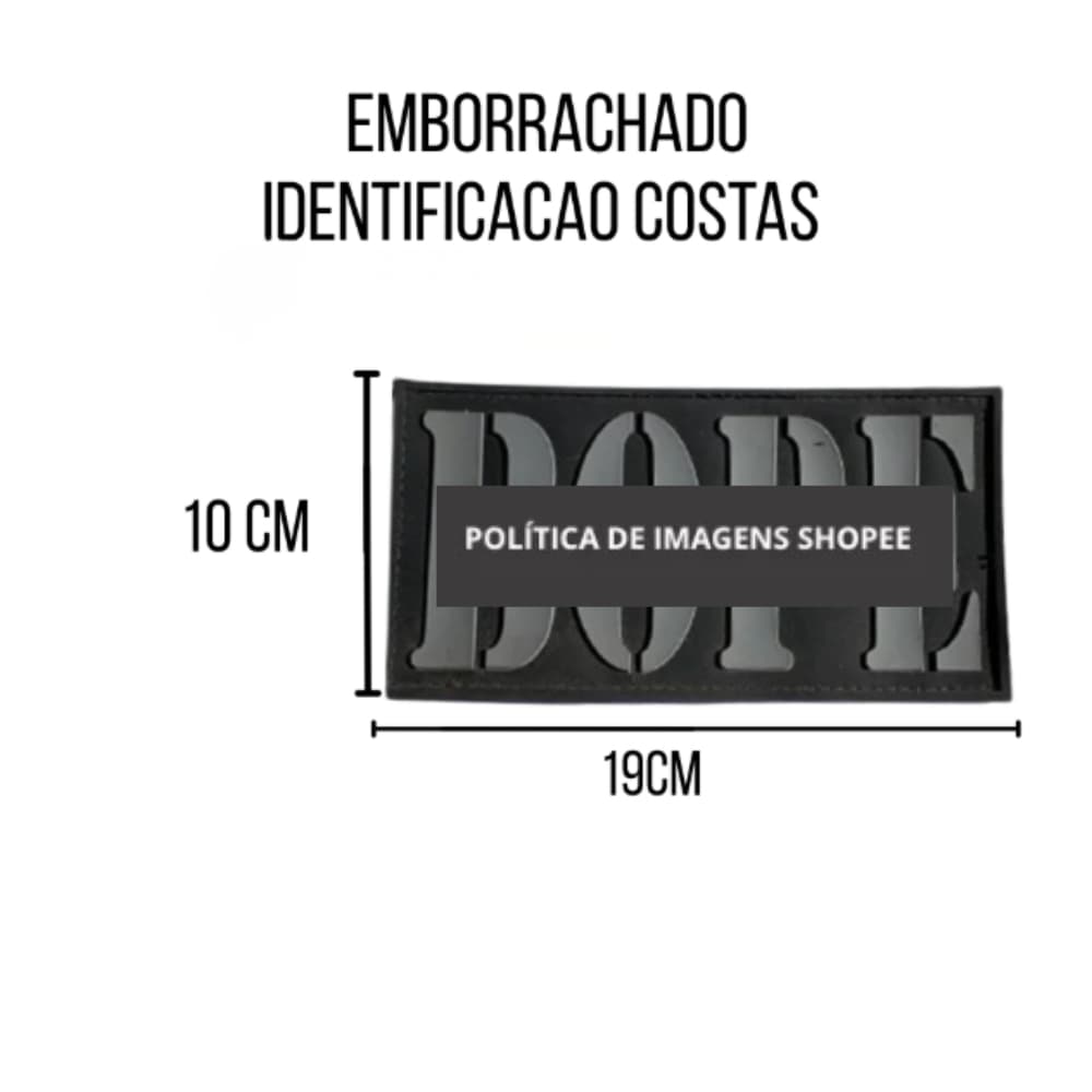 Emborrachado Identificacao Costas B0PE