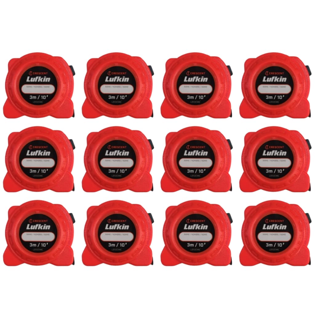 Kit Com 12 Trenas Lufkin 3m Fita Aço 13mm Modelo L510cme Retrátil