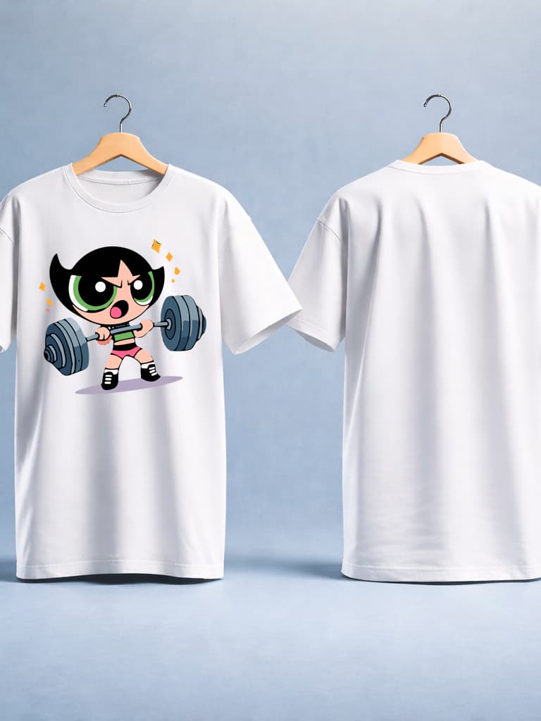 Camisetas Feminina Meninas Super Poderosa Academia Fitness Algodão Docinho Confortavel Envio Rapido
