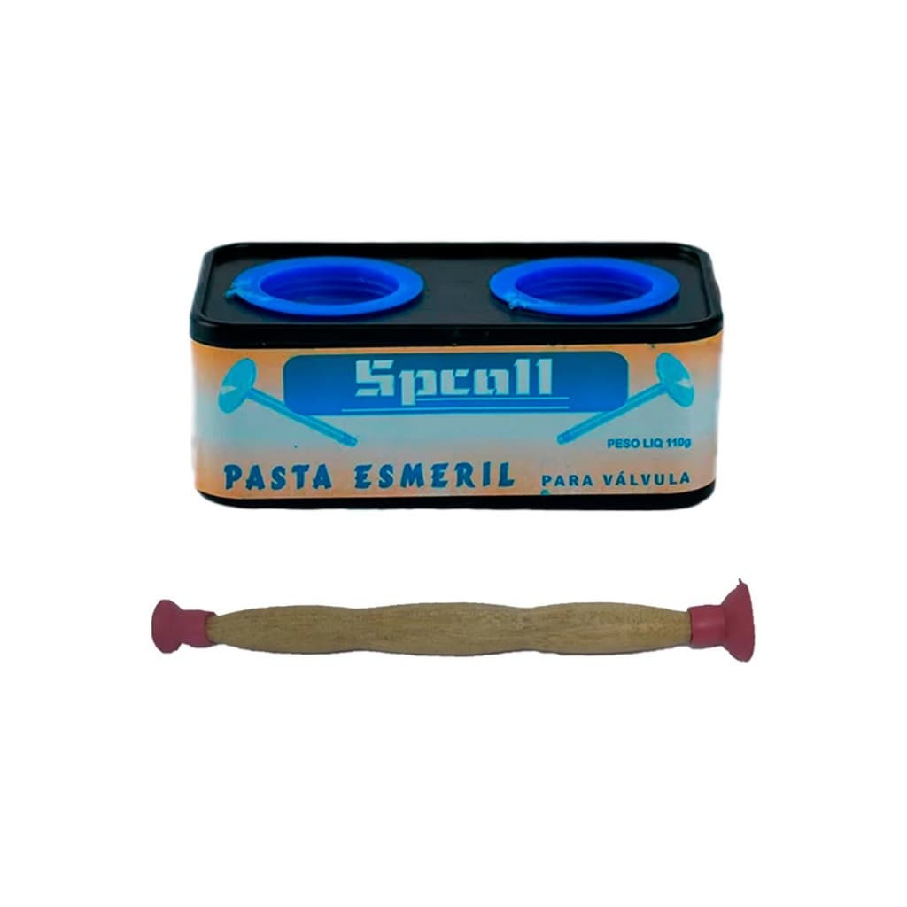 Kit Pasta Esmerilhar Válvulas Grossa Fina Com Cabo Chupeta
