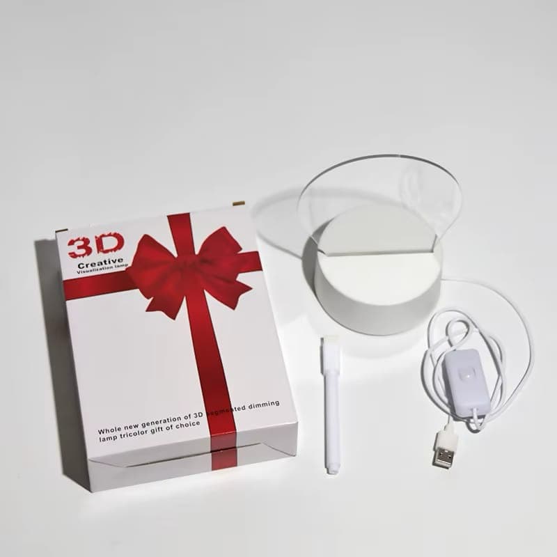 Luminária LED com Superfície Acrílica para Escrever e Desenhar