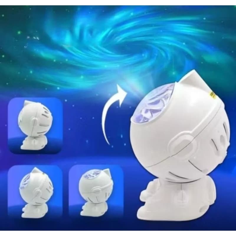 Mini Projetor de Luz Astronauta 12 modos de luz quarto crianças festas e aniversário