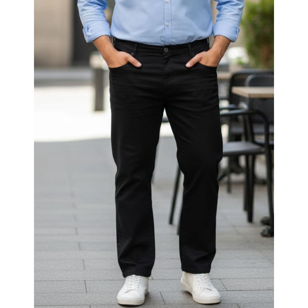 Calça Jeans Plus Size Tamanho Especial Elastano Masculino