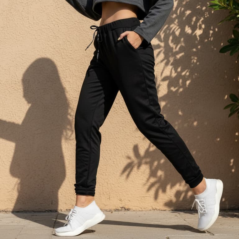 Calça Moletom Feminina com Elástico na Cintura Promoção Inverno 2026