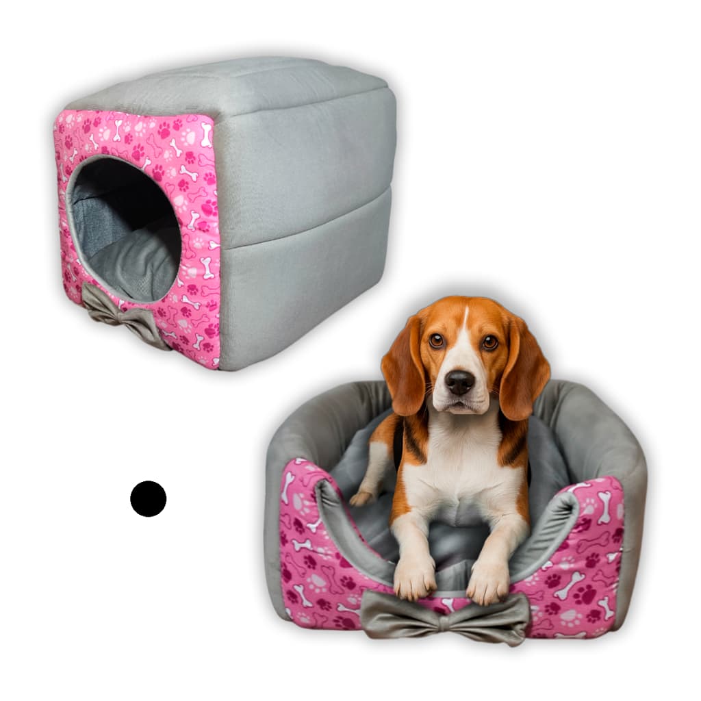 Casinha Toca Cama Iglu 2 Em 1 Cão Gato E Cachorro Tam P, M e G