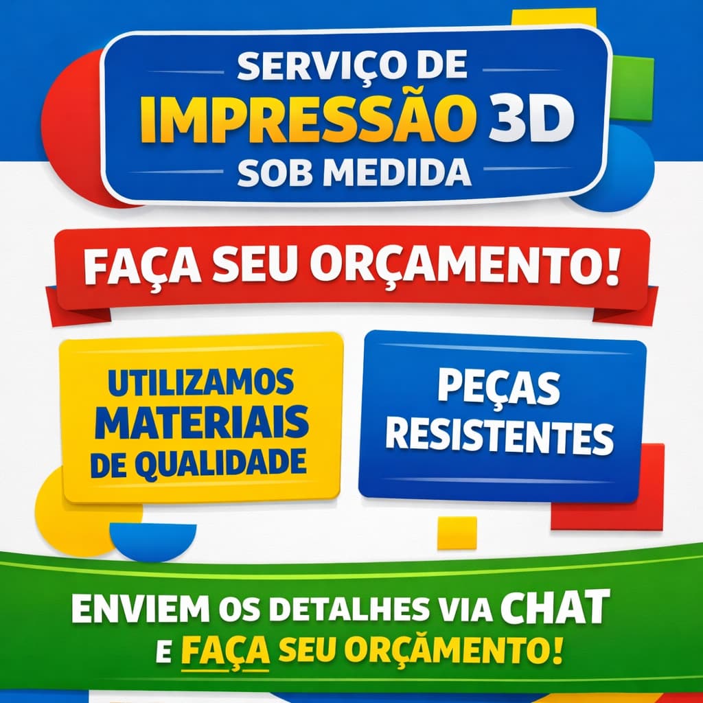 Impressora 3D serviços com filamentos