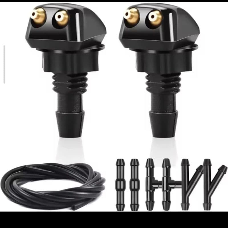 Kit Brucutu Esguicho De Para-brisa Universal – Duplo Jato Ajustável (Par)