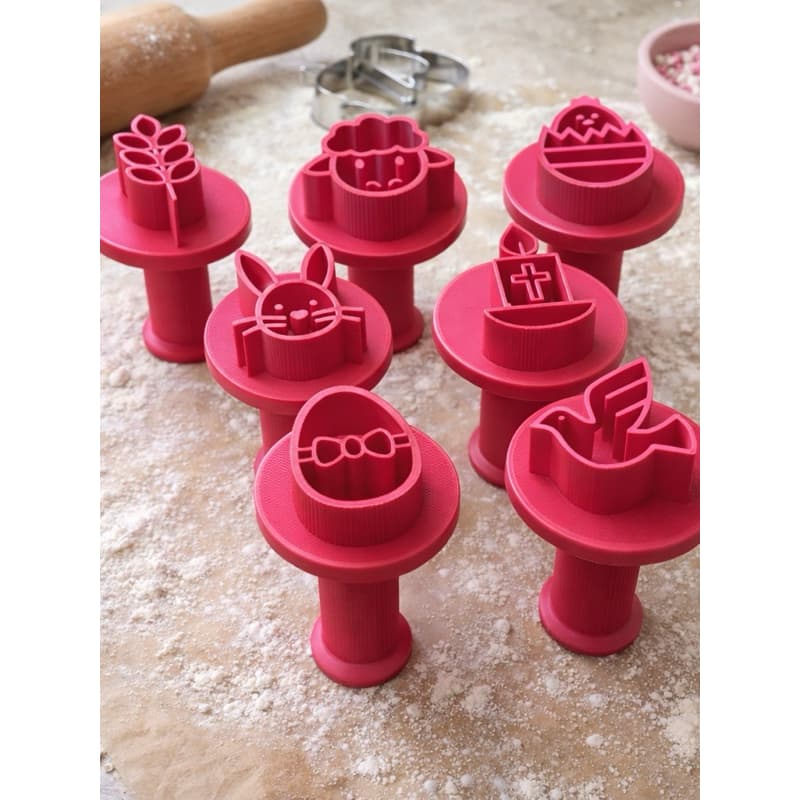 Kit Carimbos de Páscoa, carimbos 3D para doces, carimbos para brigadeiro de Páscoa.
