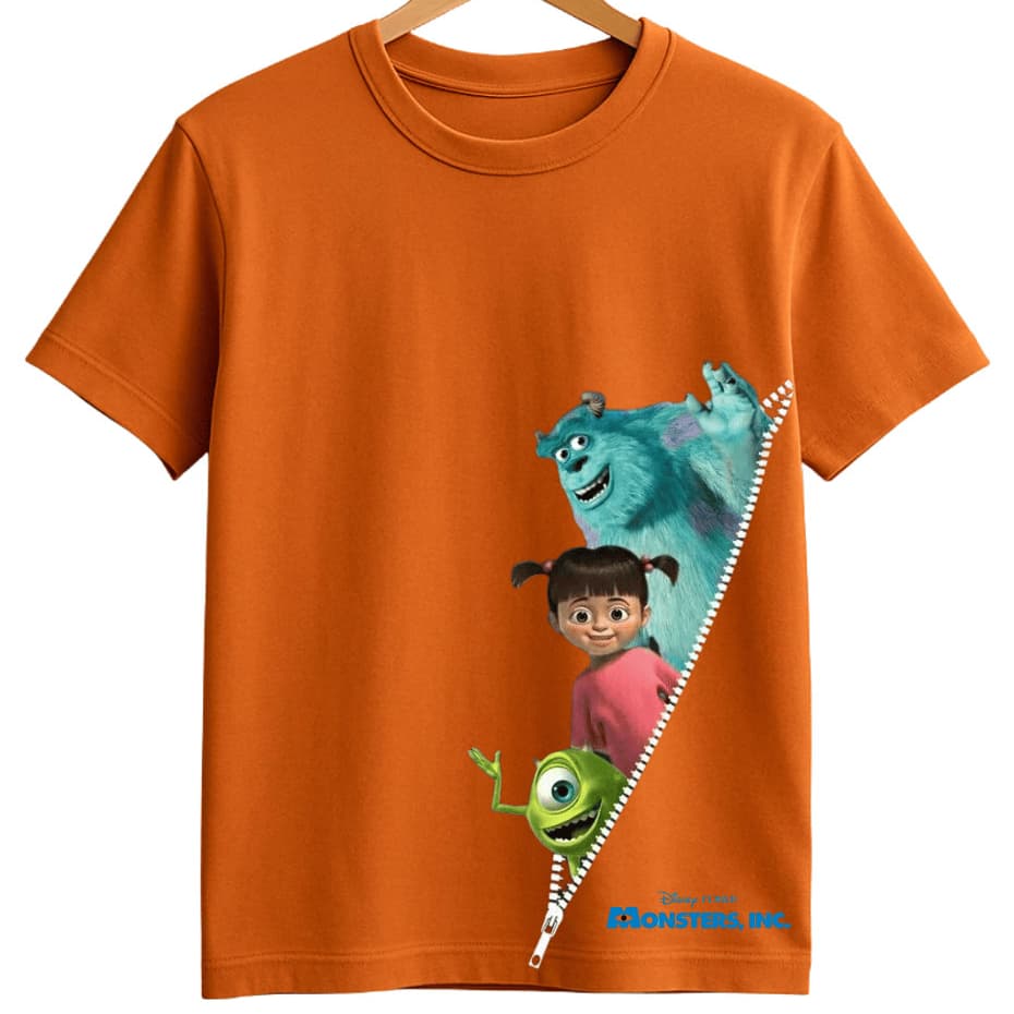 Camiseta Camisa Blusa Infantil Monstros S.A. algodão100%