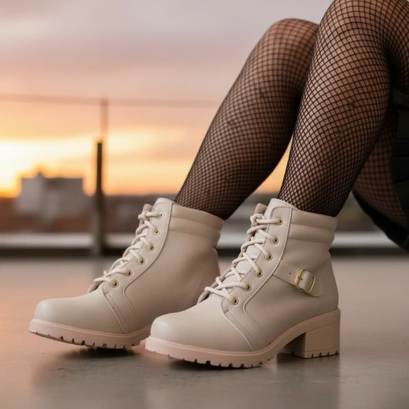 Bota feminina Coturno Virgínia coleção outono inverno 2026