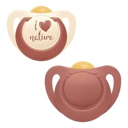 Kit 2 Chupetas For Nature Látex 6m+ NUK 6-18 meses