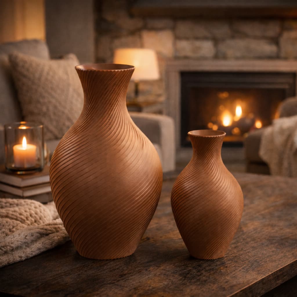 Vasos Decorativos Kit com 2 – Design Moderno – Toque Elegante no Ambiente