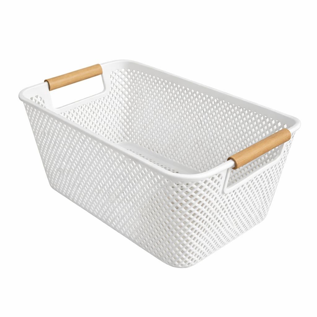 Cesto Organizador Multiuso Branco Prático para Casa