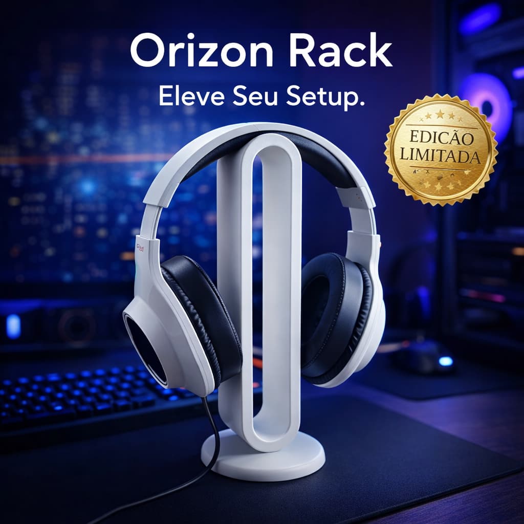 Suporte de Mesa Para Fone Headset - Suporte Para Fone - Gamer Setup