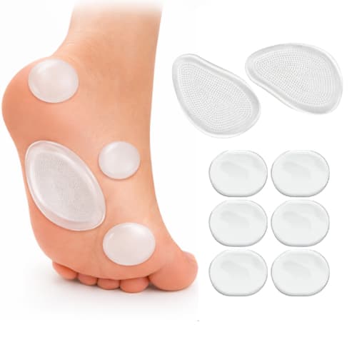 Palmilha de Gel Silicone Confortável + Protetor Para os Pés | Protetora da Planta dos Pés | Evita Calor e Bolhas