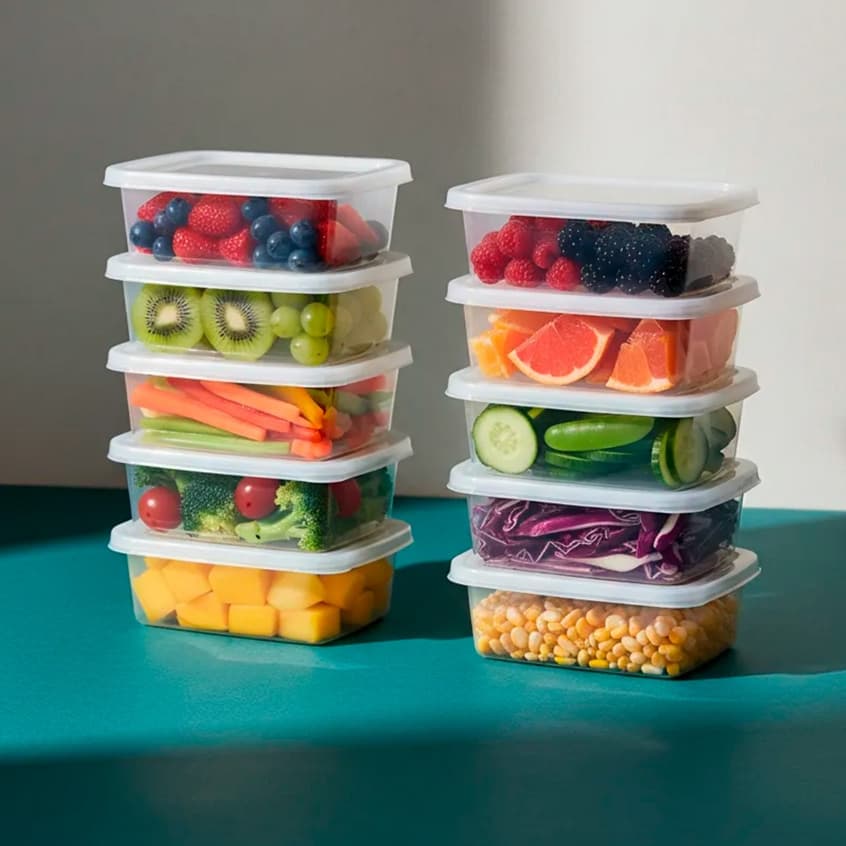 Kit De Potes 10, 20 ou 30 un. 400ml Market Mix Para Marmita E Lanches Organizador Porta Mantimentos